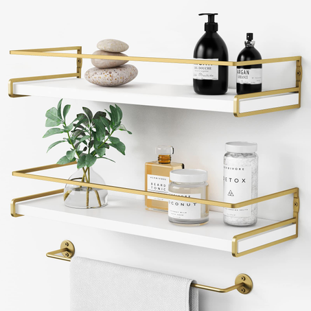 Bathroom shelves