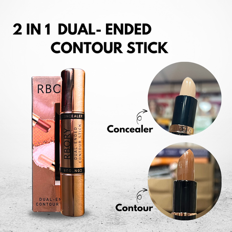 DUAL-ENDED CONTOUR STICK-CONCEALER