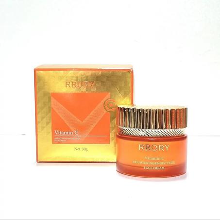 RBORY VITAMIN C - Crème Éclaircissante et Hydratante pour le Visage 50g