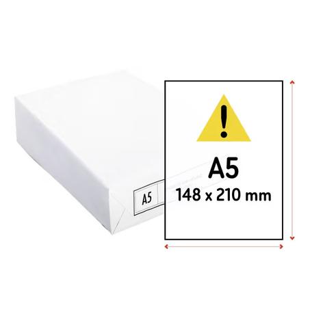 Papel A5 blanco 80 g Ecocopy Cuartilla - paquete de 500 hojas