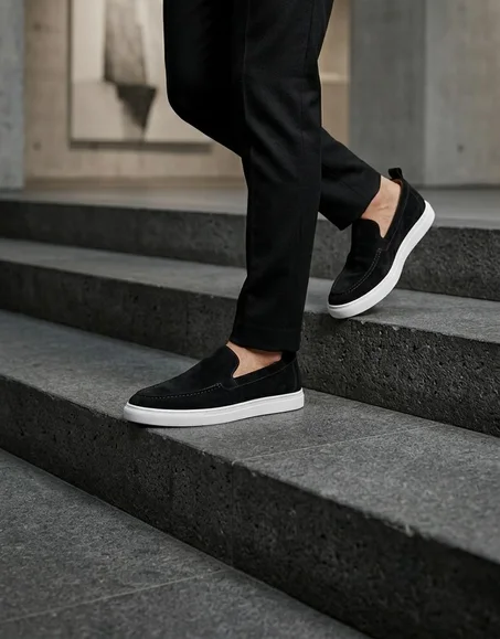 mocassin daim