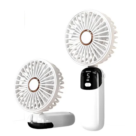 Mini ventilateur avec afficheur niveau batterie et 5 vitesse
