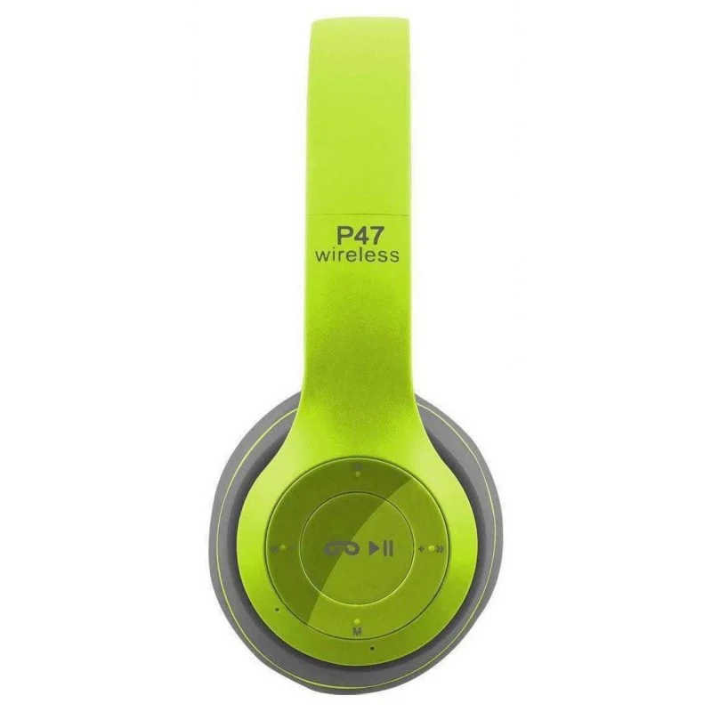 Casque Stéréo MP3 Sans Fil P47 Bluetooth – Vert