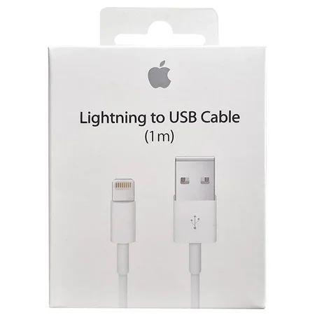 Apple MD818ZM/A Lightning / USB Cable - iPhone, iPad, iPod - White - 1m