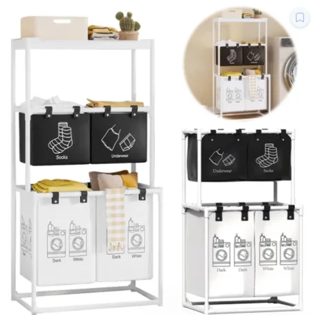 منظم الغسيل الذكي متعدد الطبقات (سلة ملابس )