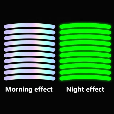 ملصق العجلة المضيء