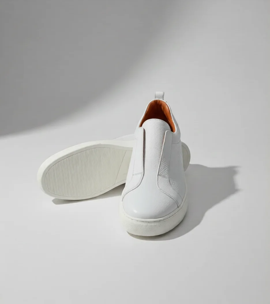 Sneaker à Enfiler en Cuir