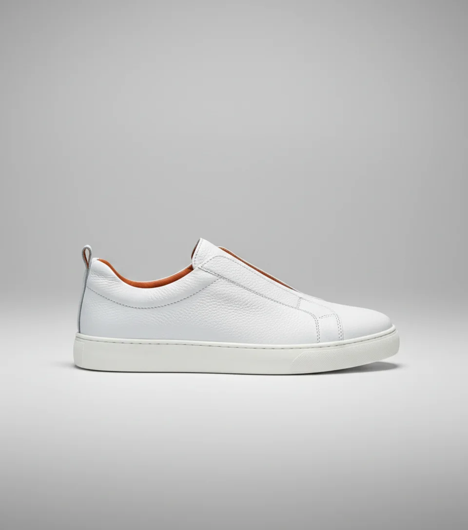 Sneaker à Enfiler en Cuir