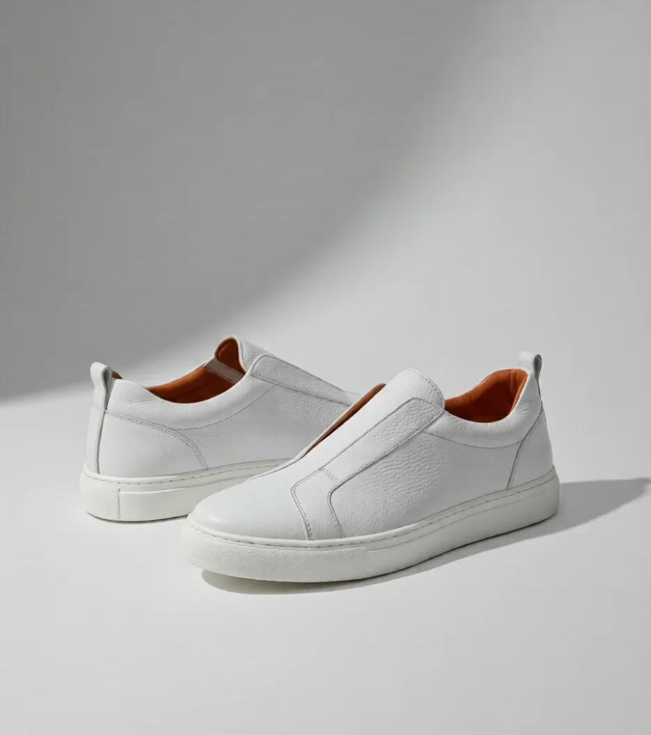 Sneaker à Enfiler en Cuir