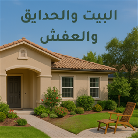 البيت والحدايق والعفش