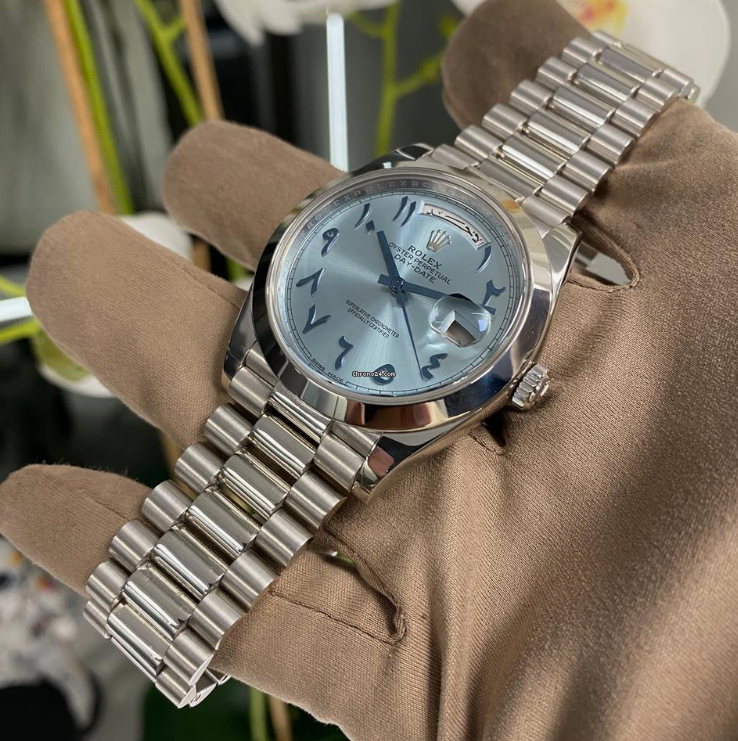 Rolex Day-date “Arabic” Blue dial