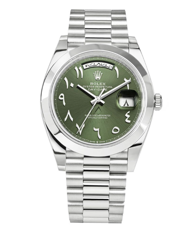 Rolex Day-date “Arabic” Green dial