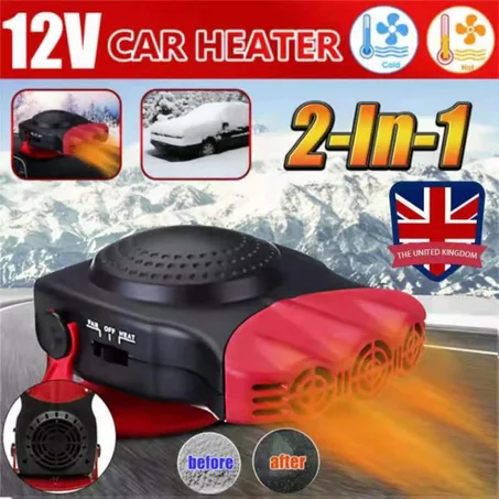 مزيل الضباب  من زجاج السيارة ومدفئ