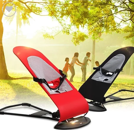 كرسي هزاز مريح للأطفال - دعم مناسب للرأس والظهر