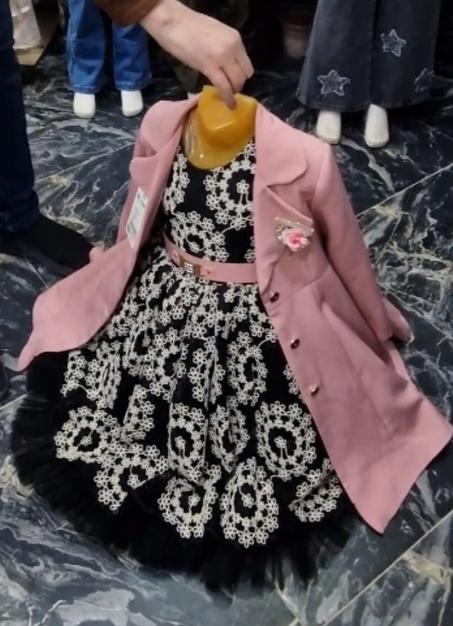 Robe fille avec manteau