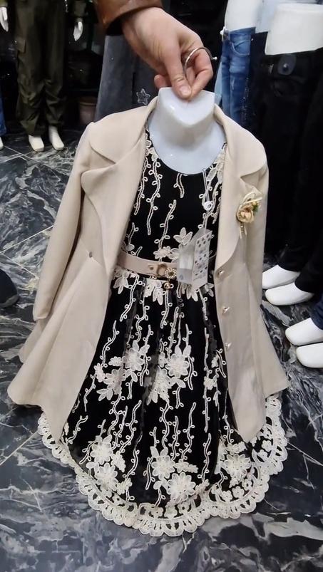 Robe fille avec manteau