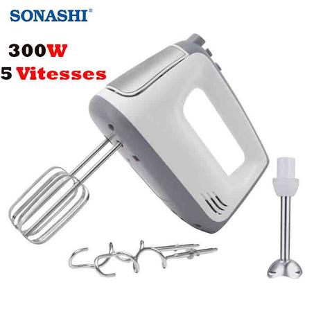 SONASHI BATTEUR A MAIN 300W + 5 VITESSES 2EN1 SMX-150
