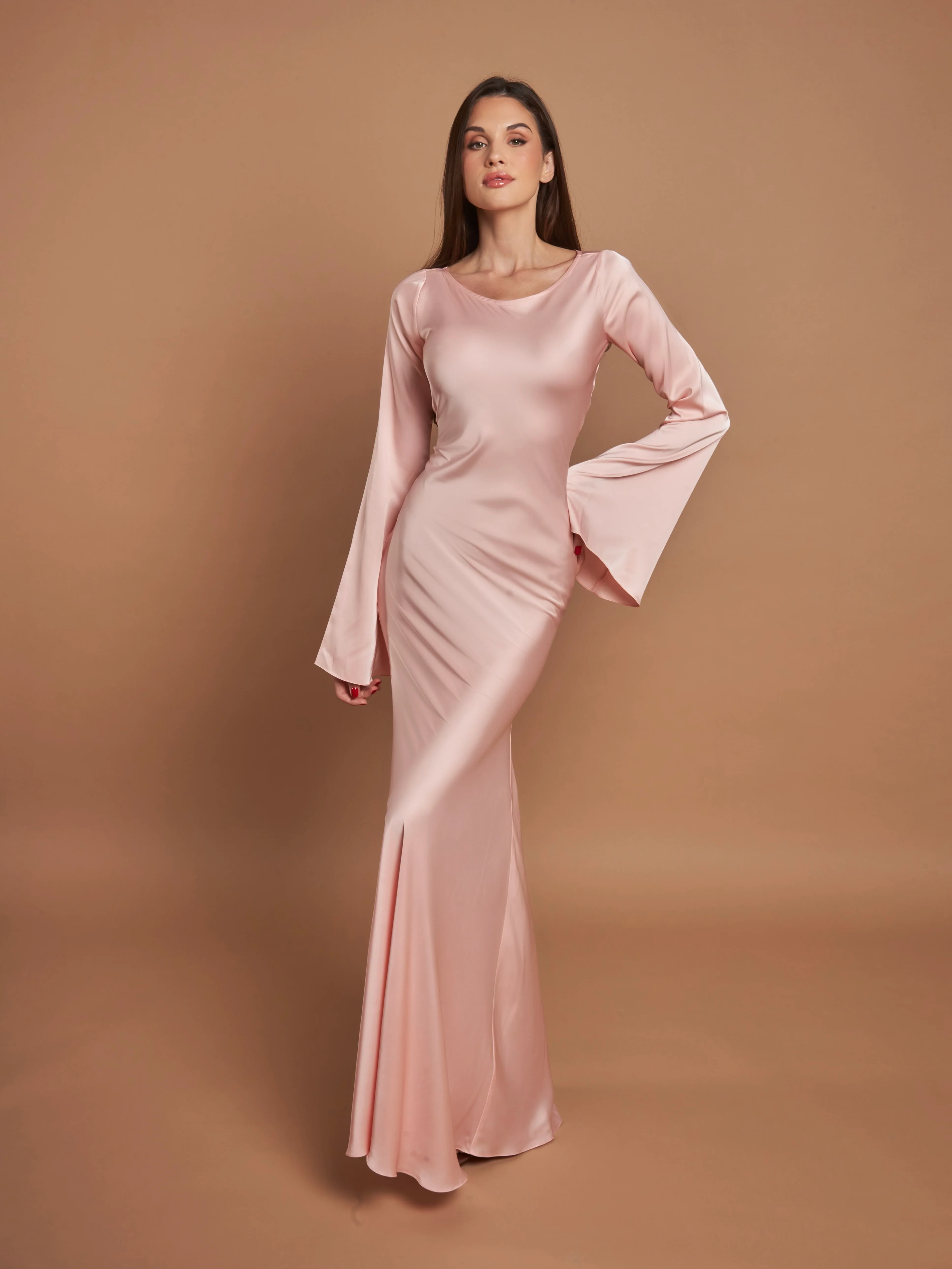 Robe Élégante Gamine à Manches Longues