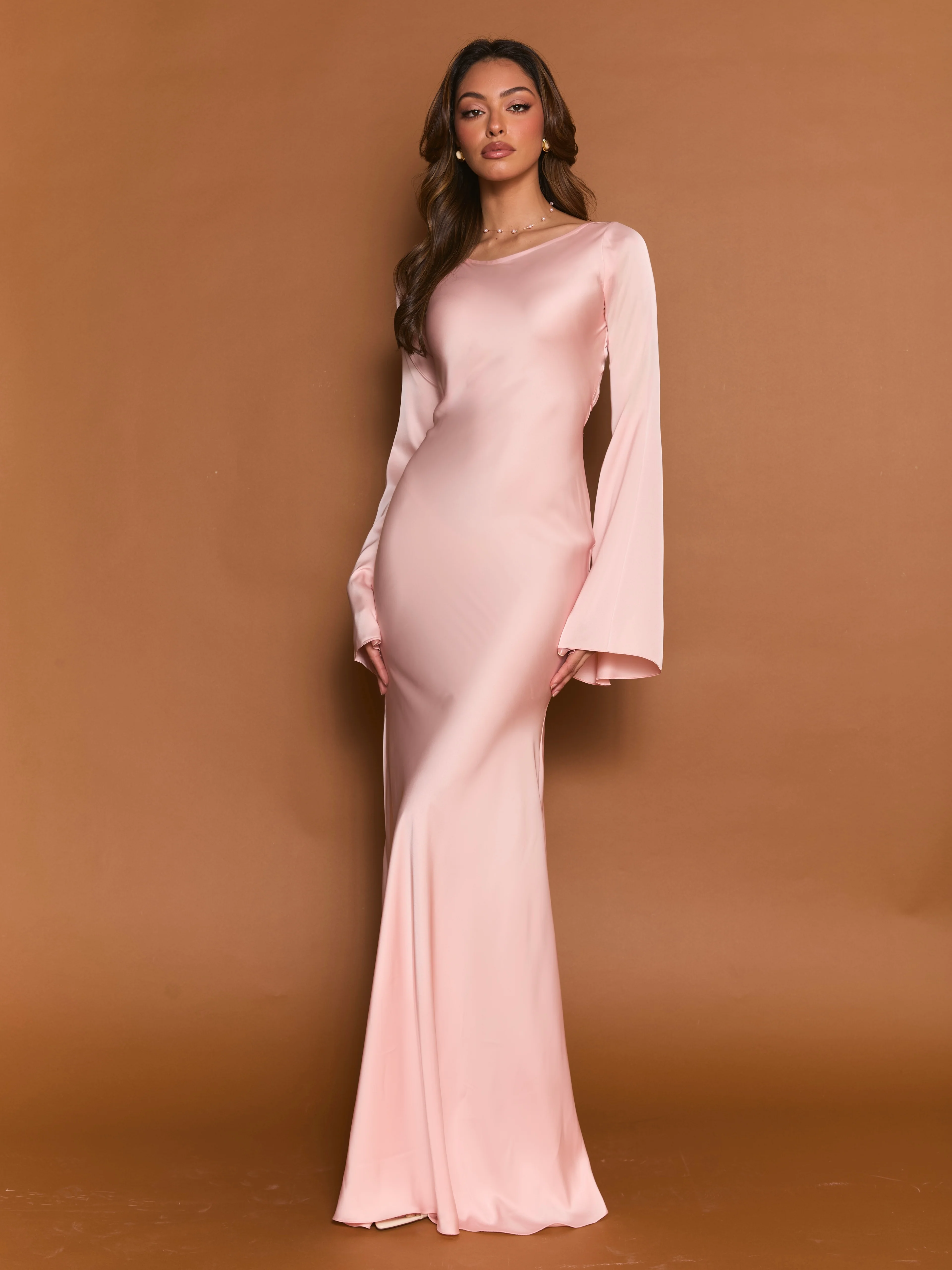 Robe Élégante Gamine à Manches Longues