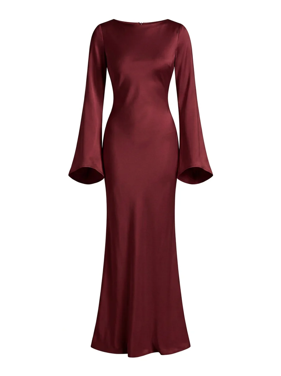 Robe Élégante Gamine à Manches Longues