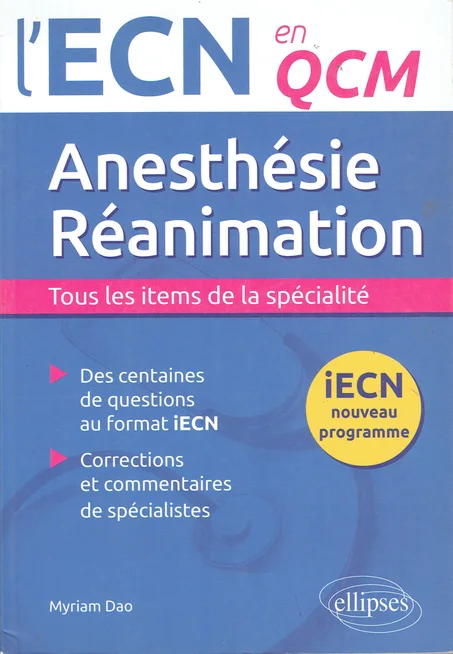 ANESTHÉSIE RÉANIMATION