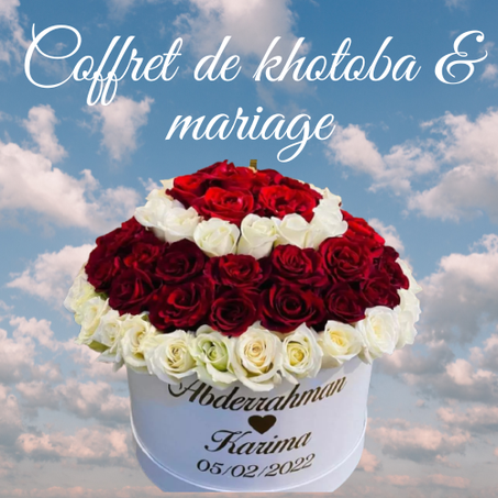 coffret de fleurs palestine