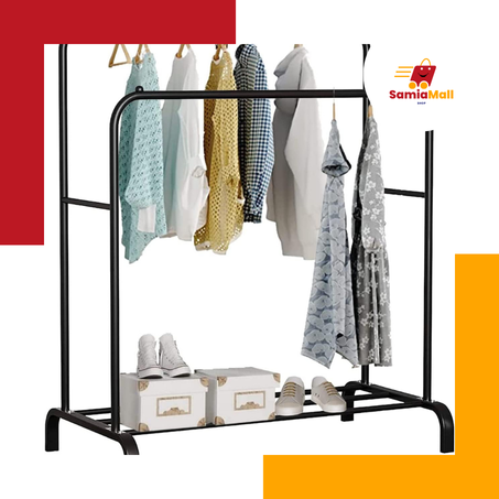 رف معطف مزدوج لتخزين الملابس