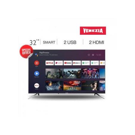 VENIZIA - Téléviseur LED 32” Android 12, HDMI, USB, WIFI - Noir