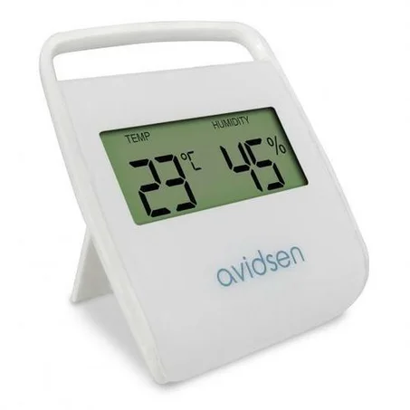مقياس حرارة رقمي من Avidsen (درجة الحرارة (°C أو فهرنهايت) والرطوبة (%) للاستخدام الداخلي