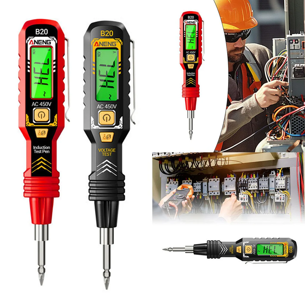 🔌 Testeur de Tension Sans Contact 2-en-1 – Sécurité & Précision au Quotidien