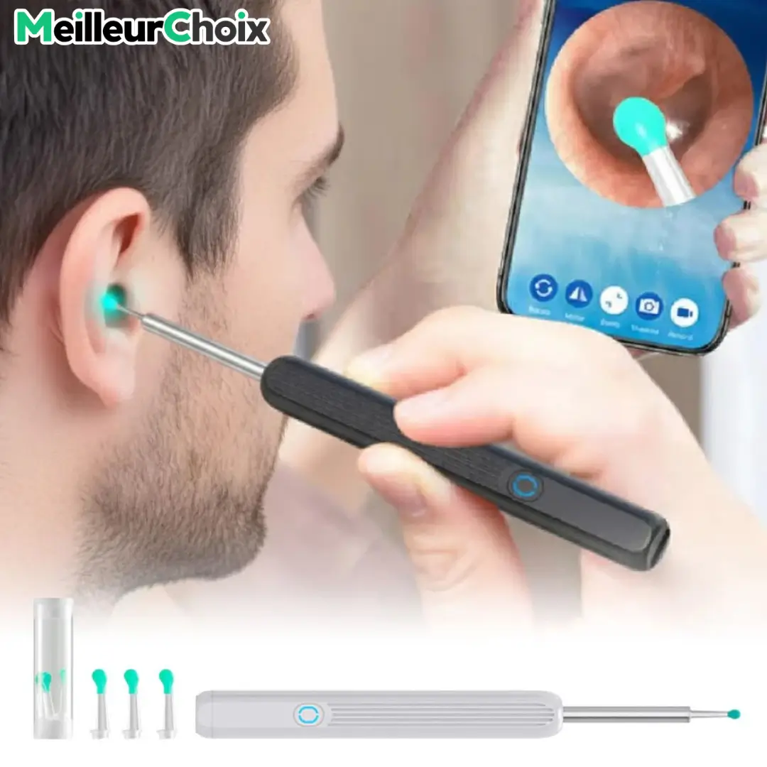 Nettoyeur d’Oreilles Intelligent avec Caméra HD & LED
