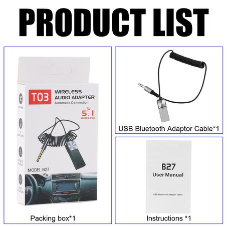 🚗 Adaptateur Bluetooth 5.0 Pour Voiture – Transformez Votre Radio en Système Sans Fil !