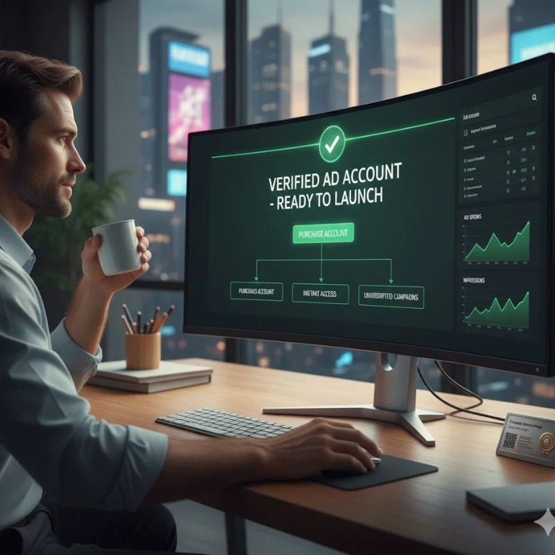 حساب إعلاني موثق ، لكي يستطيع المسوقون إطلاق الإعلانات بنجاح و بدون توقف