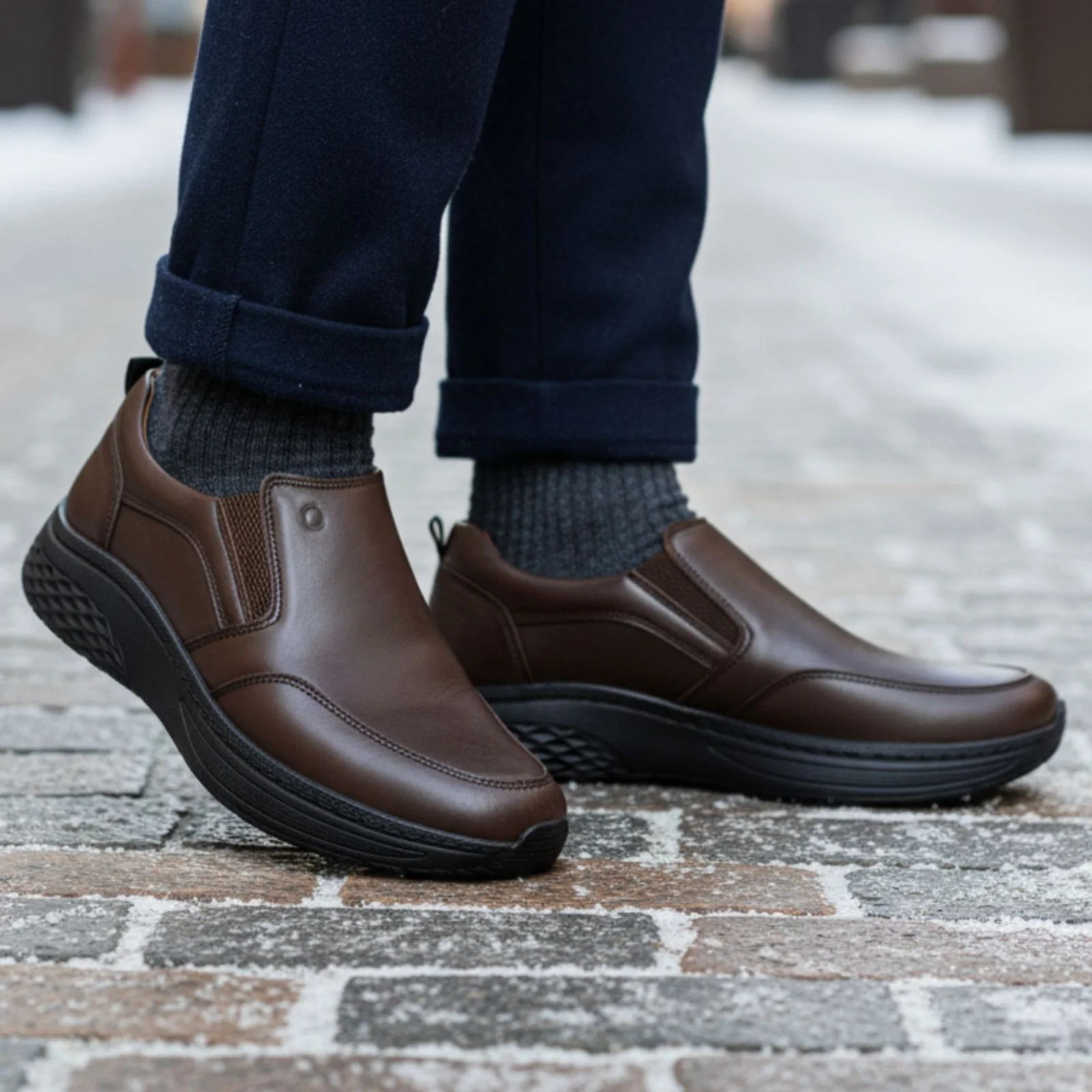 SKECHERS EN CUIR VÉRITABLE