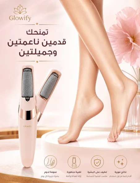 المبرد الكهربائي للعناية بالقدمين
