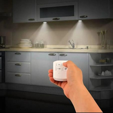 3 مصابيح LED مع جهاز تحكم عن بعد