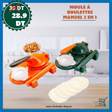 Moule à boulette manuelle 3en1