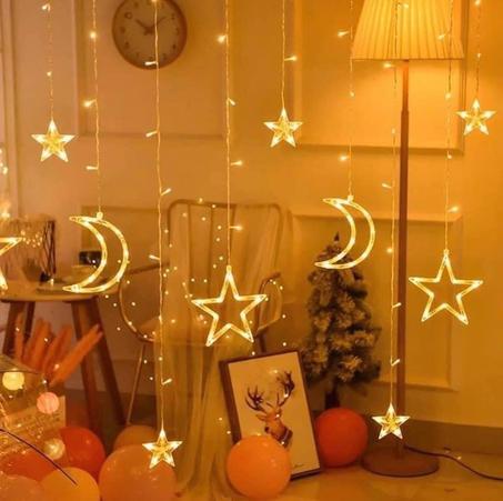 أضواء النجوم و الهلال الرمضانية