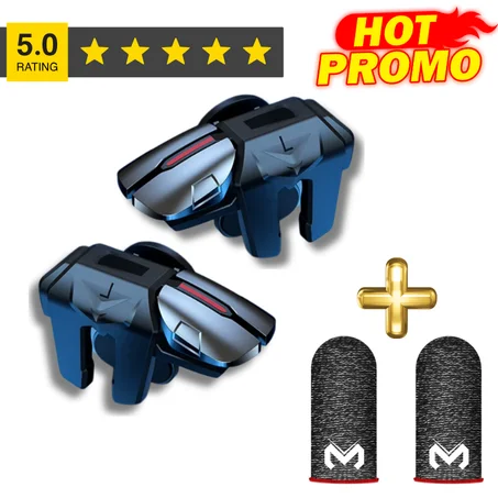 Pack Gaming G21 —  Trigger 6 Doigts L1R1 + Gants Anti-Transpiration