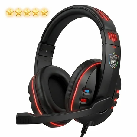 Casque Gaming GM-002 — Son Stéréo 40mm + Jack 3.5mm