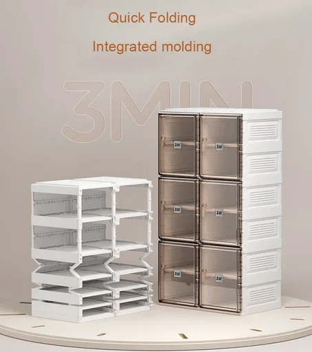 Modern Quick Folding Shoe Box Shoe Storage Cabinet