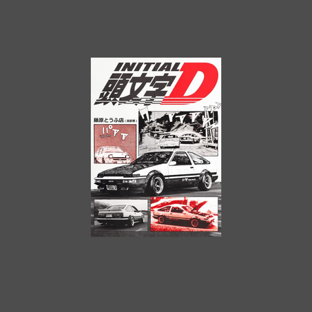 Poster aimanté Initial D