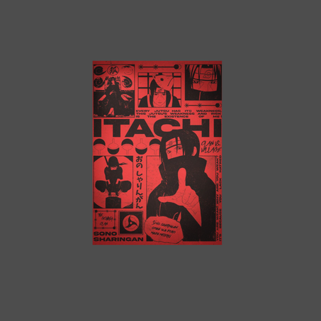 Poster aimanté Itachi Uchiha Pinup