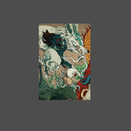 Poster aimanté Yokai Art