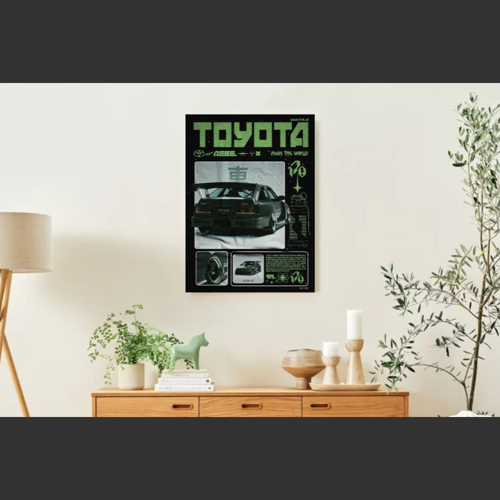 Poster aimanté Toyota cover