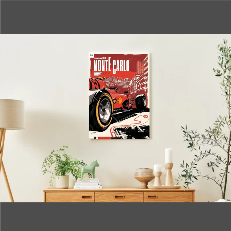 Poster aimanté GP Monaco (Vintage)