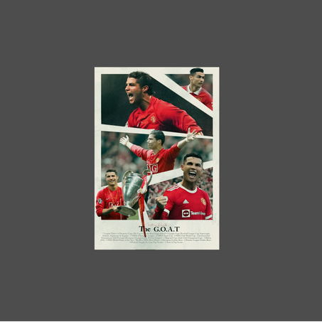 Poster aimanté Cristiano THE GOAT