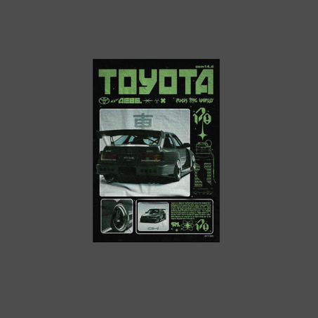 Poster aimanté Toyota cover