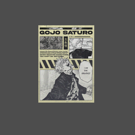 Poster aimanté Gojo Satoru Pinup