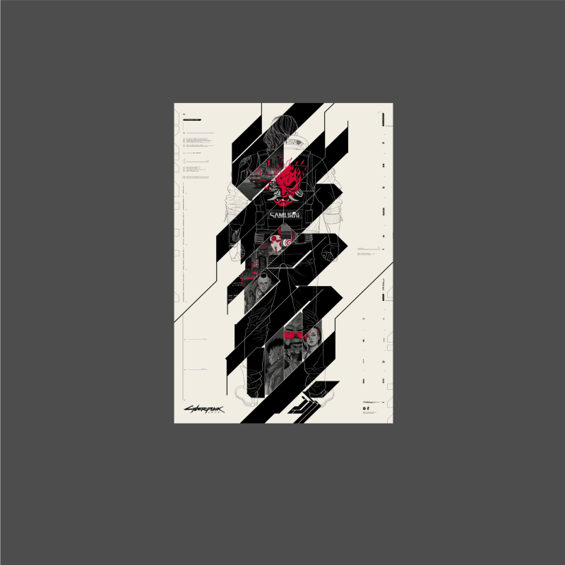 Poster aimanté Cyber Punk